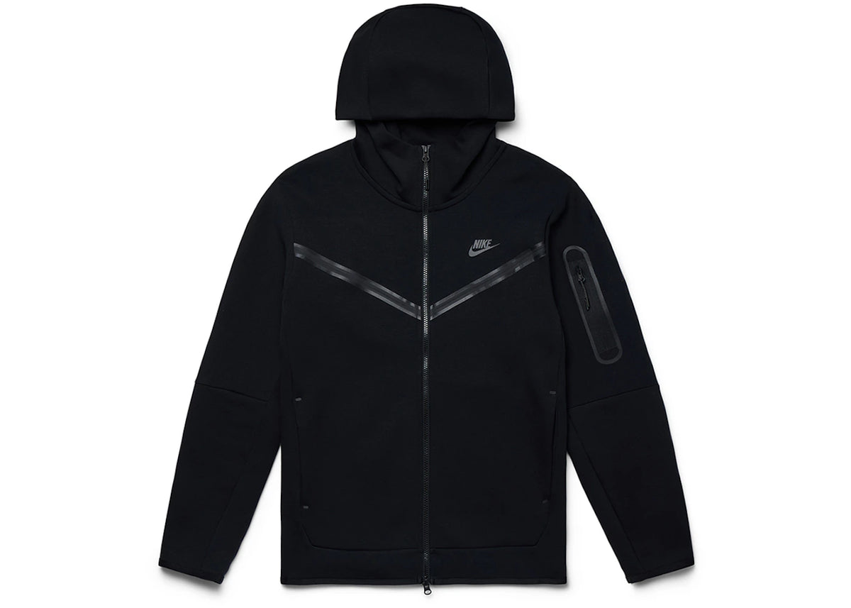 Nike Sportswear Tech Fleece Full-Zip Hoodie Black - vue 360