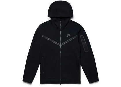 Nike Sportswear Tech Fleece Full-Zip Hoodie Black - authentic Nike apparel