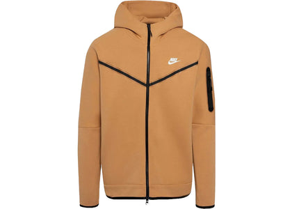 Nike Sportswear Tech Fleece Full-Zip Hoodie Elemental Gold/Sail - authentic Nike apparel