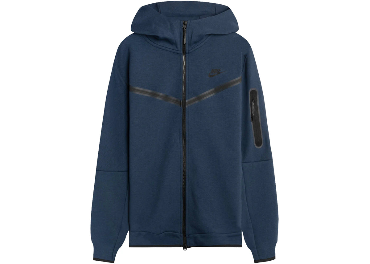 Nike Sportswear Tech Fleece Hoodie Midnight Navy/Black - vue 360