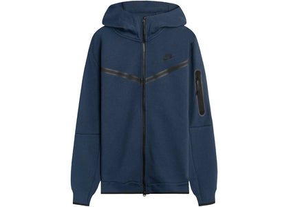 Nike Sportswear Tech Fleece Hoodie Midnight Navy/Black - authentic Nike apparel