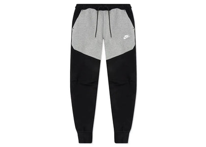 Nike Sportswear Tech Fleece Joggers Black/Dark Grey Heather/White - authentic Nike product
