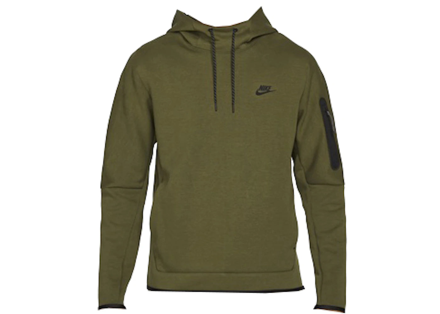 Nike Sportswear Tech Fleece Pullover Hoodie Olive/Black - vue secondaire A