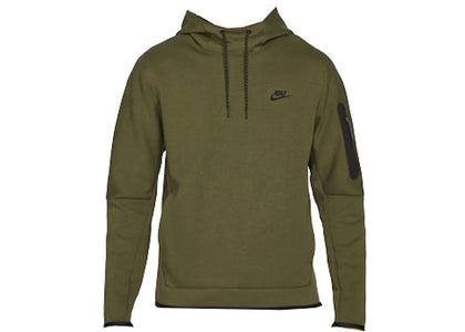 Nike Sportswear Tech Fleece Pullover Hoodie Olive/Black - apparel view 2