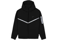 Nike Tech Fleece Reflective Full Zip Hoodie Black/White