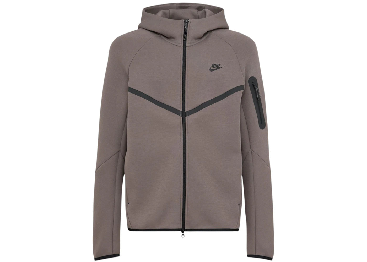 Nike Tech Fleece Windrunner Full Zip Hoodie Cave Stone/Black - vue 360