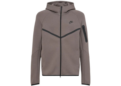 Nike Tech Fleece Windrunner Full Zip Hoodie Cave Stone/Black - authentic Nike apparel
