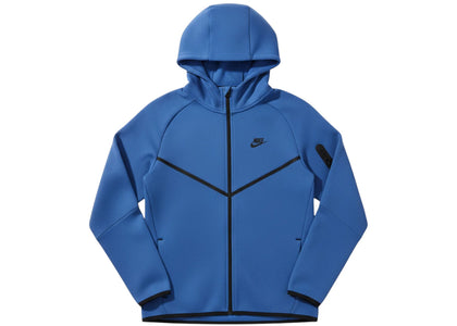 Nike Tech Fleece Windrunner Full Zip Hoodie Game Royal/Black - authentic Nike apparel