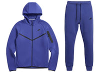 Nike Tech Fleece Windrunner Full Zip Hoodie & Jogger Set Deep Night Black