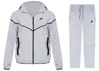 Nike Tech Woven Flash Jacket & Pant Set Reflect Silver/Black