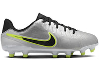 Nike Tiempo Legend 10 Academy FG/MG Metallic Silver Volt Black (GS)