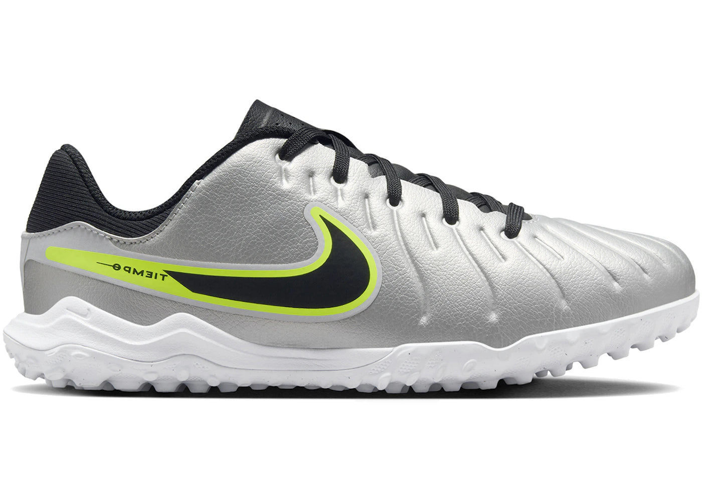 Nike Tiempo Legend 10 Academy TF Metallic Silver Volt Black (GS) - vue secondaire A