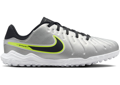 Nike Tiempo Legend 10 Academy TF Metallic Silver Volt Black (GS) - sneakers view 2