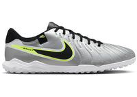 Nike Tiempo Legend 10 Academy TF Metallic Silver Volt Black