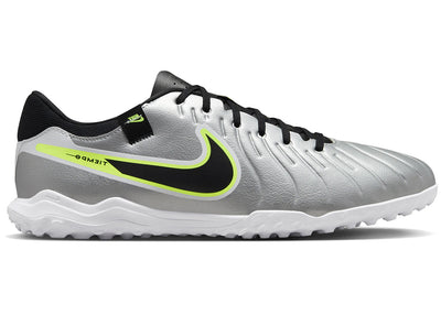 Nike Tiempo Legend 10 Academy TF Metallic Silver Volt Black