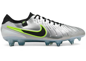 Nike Tiempo Legend 10 Elite SG-Pro AC Metallic Silver Volt Black - vue 360
