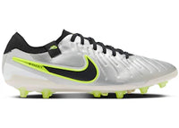 Nike Tiempo Legend 10 Pro AG Metallic Silver Volt Black