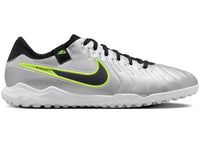 Nike Tiempo Legend 10 Pro TF Metallic Silver Volt Black