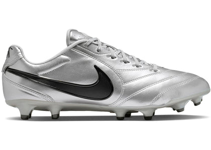 Nike Tiempo Ligera Pro FG Metallic Silver Black - authentic Nike sneakers