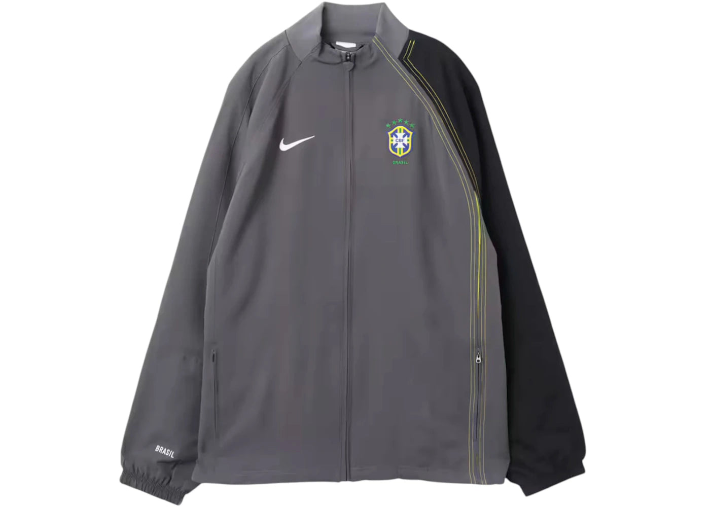 Nike Total 90 Brazil Reissue Replica Soccer Track Jacket Dark Grey/Black - vue secondaire A