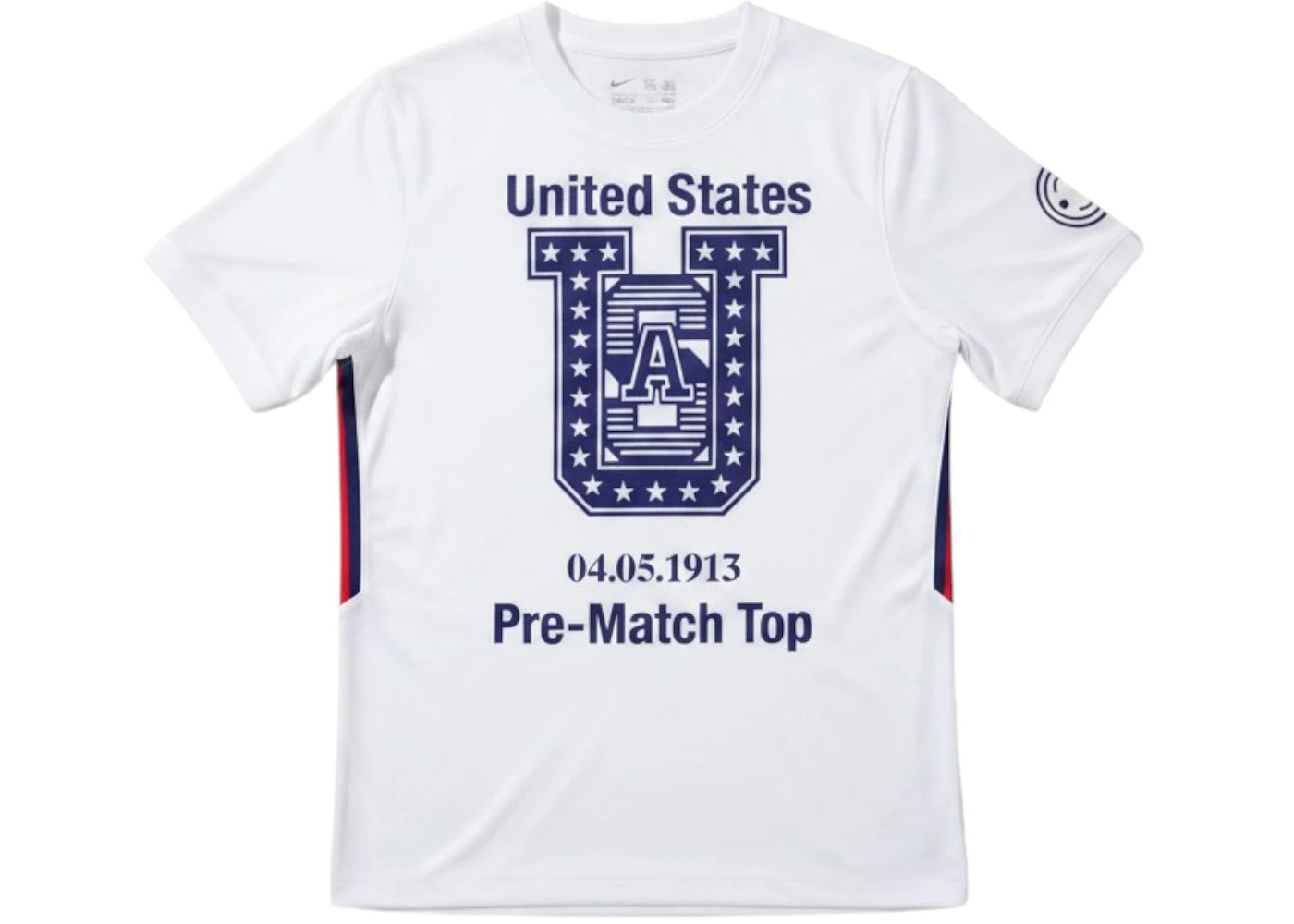 Nike USA x V.A.A. Big Kids Pre-Match Top White/Red/Blue - vue secondaire B