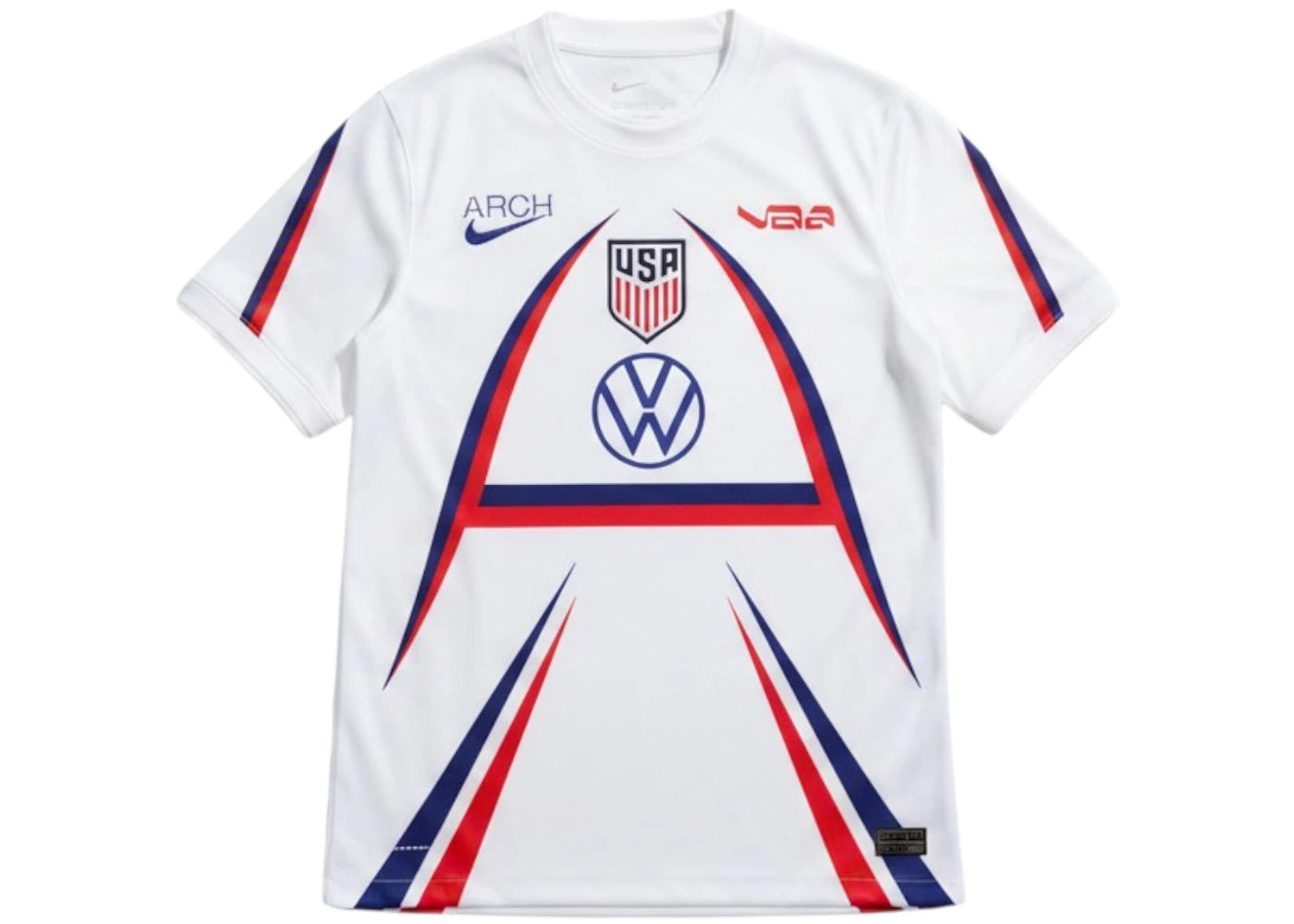 Nike USA x V.A.A. Big Kids Pre-Match Top White/Red/Blue - vue secondaire A