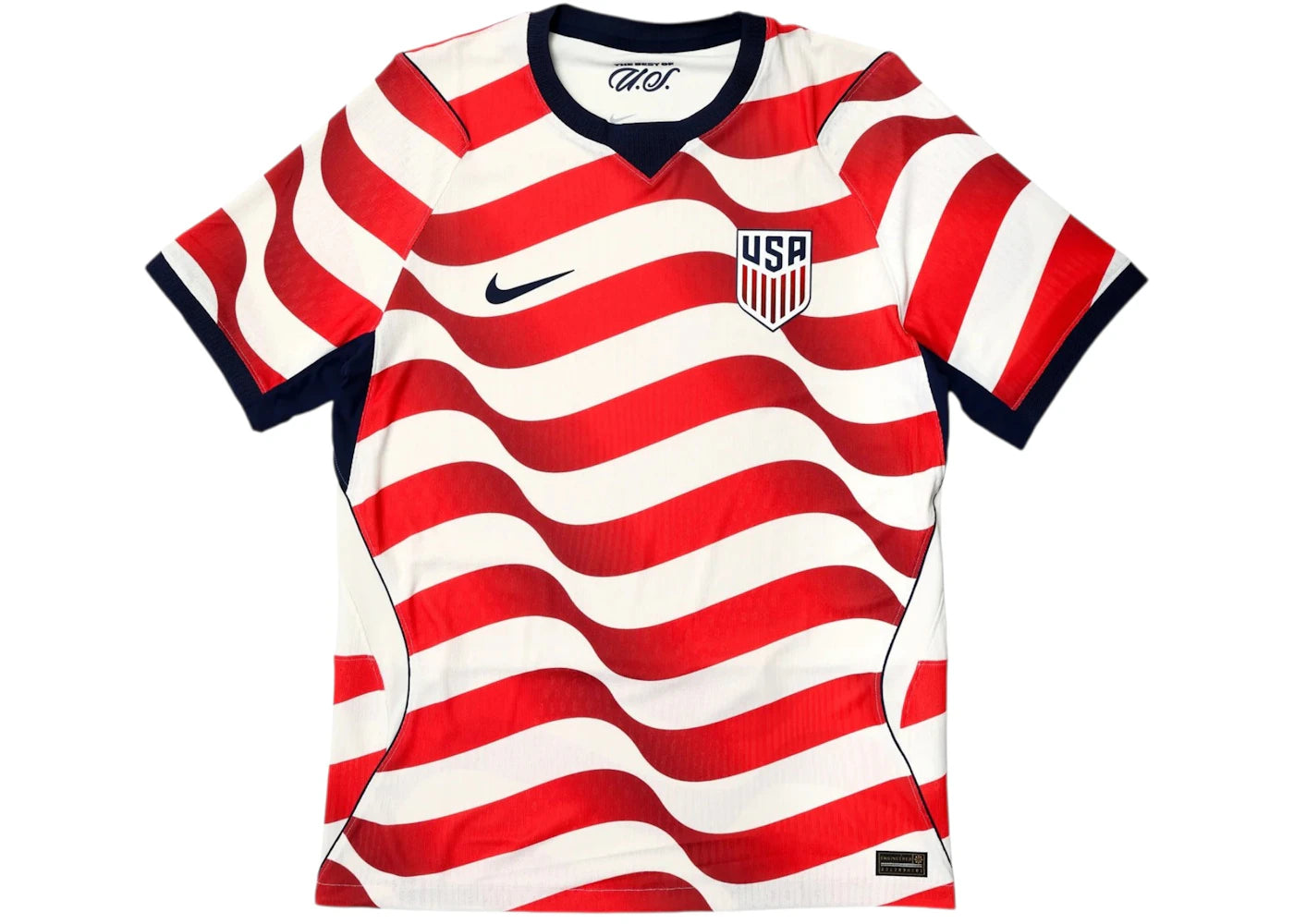 Nike USMNT 2026 Aero-Fit Advance Match Home Jersey Sail/Midnight Navy/Midnight Navy - vue 360