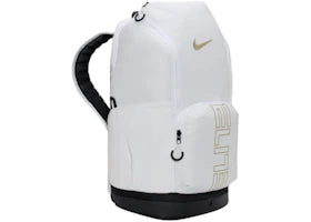 Nike Varsity Elite Backpack White/Black/Metallic Gold - vue 360
