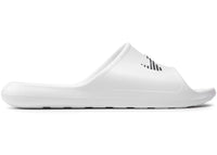 Nike Victori One Shower Slide White Polka Dot Swoosh