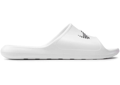 Nike Victori One Shower Slide White Polka Dot Swoosh - authentic Nike sneakers
