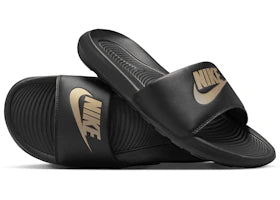 Nike Victori One Slide Black Metallic Gold
