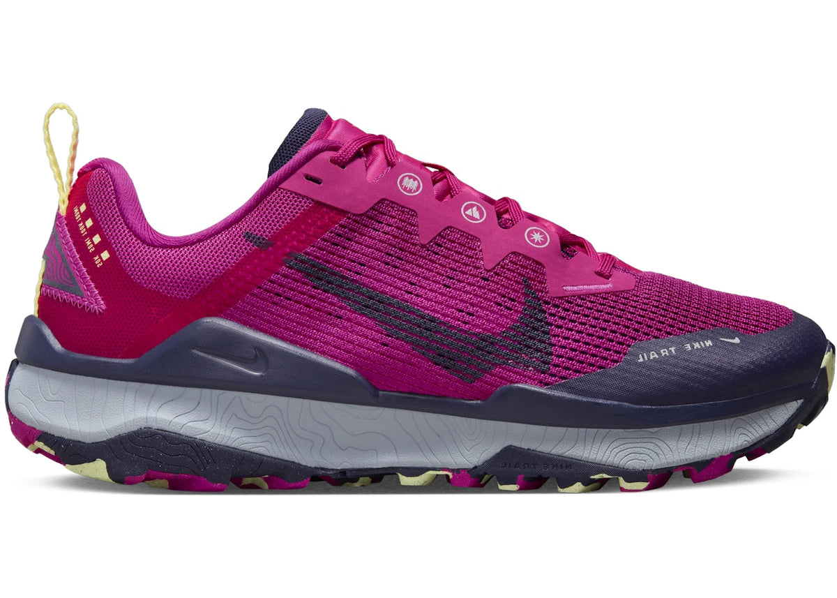 Nike Wildhorse 8 Fireberry Fierce Pink Luminous Green Purple Ink (Women's) - vue secondaire A