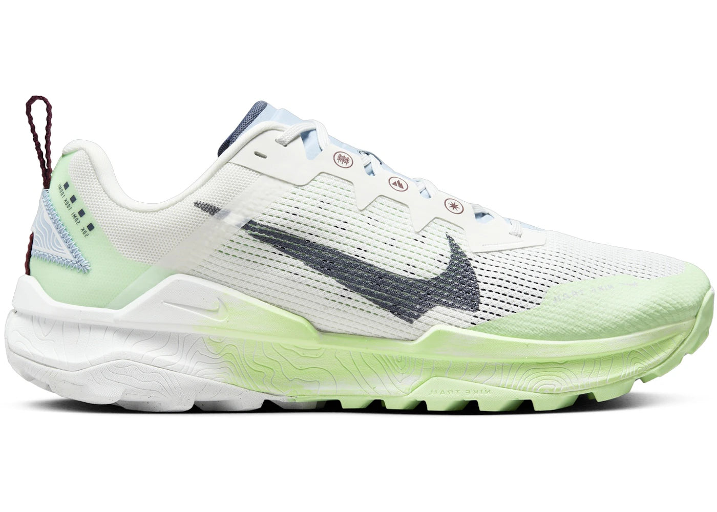 Nike Wildhorse 8 Summit White Vapor Green Light Armory Blue Thunder Blue - vue 360