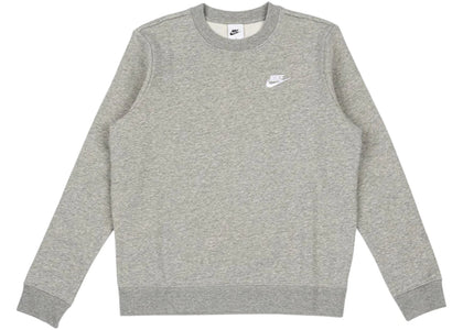 Nike Women's Club Fleece Crewneck Dark Grey Heather - product view 2