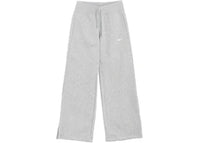 Nike Women's Phoenix Fleece High Waisted Wide Leg Sweatpants Dark Grey Heather