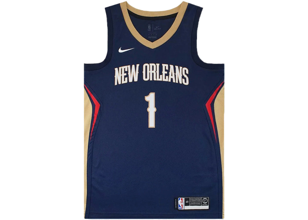 Nike Zion Williamson Pelicans Icon Edition Jersey College Navy - vue secondaire B
