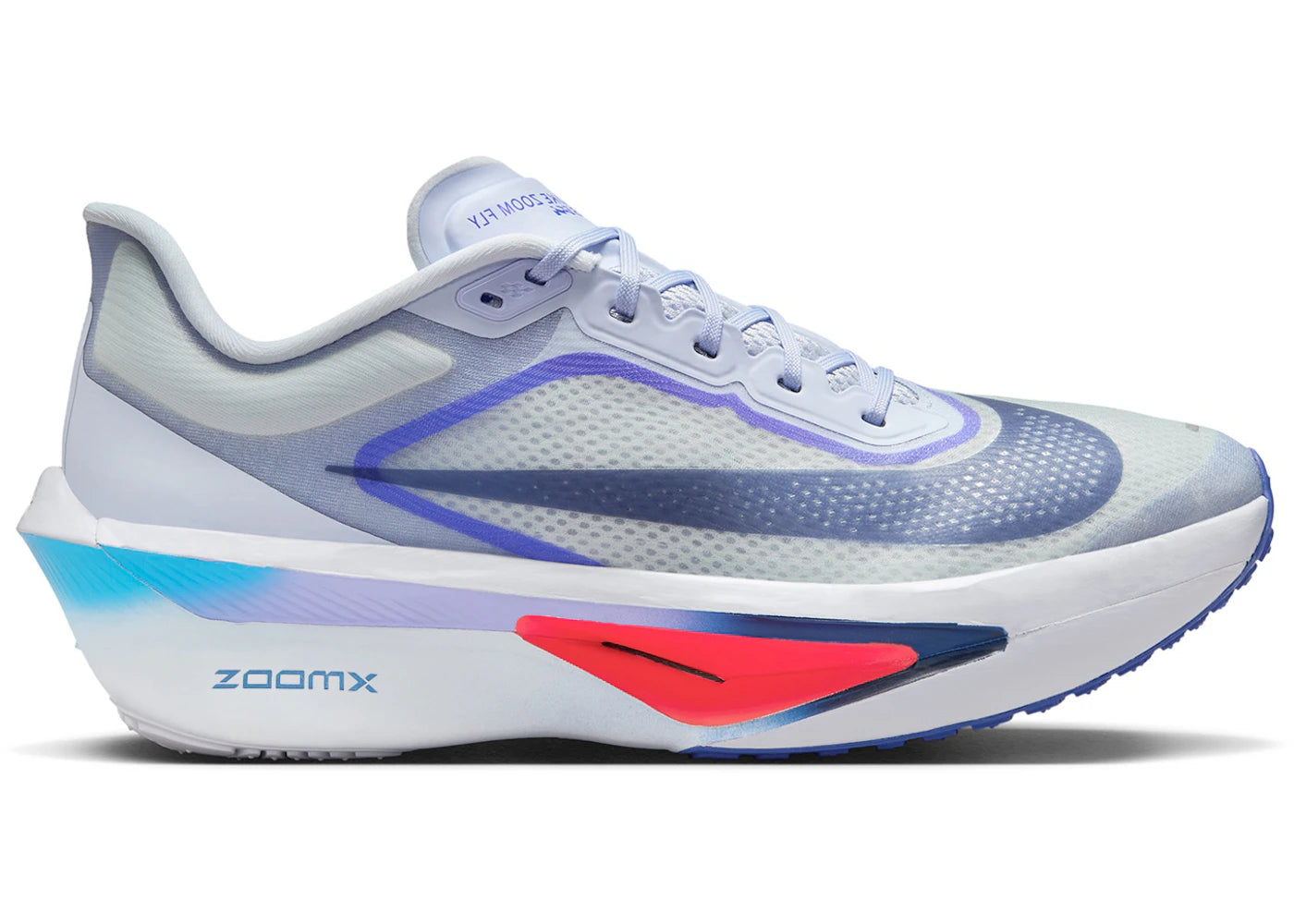 Nike Zoom Fly 6 Ghost Football Grey Blue Lightning Blue Void - vue 360