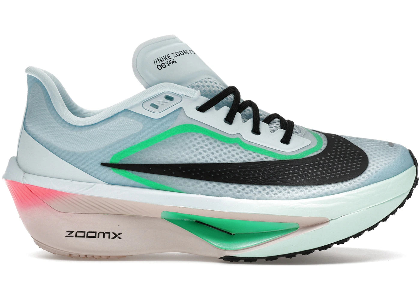 Nike Zoom Fly 6 Glacier Ice Hyper Pink Green Shock Black