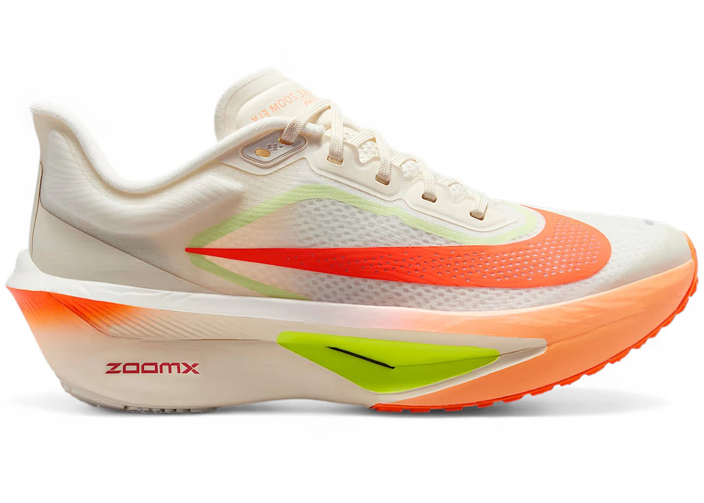 Nike Zoom Fly 6 Pale Ivory Hyper Crimson Barely Volt (Women's) - vue 360