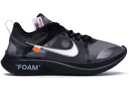 Nike Zoom Fly Off-White Black Silver - authentic Nike sneakers