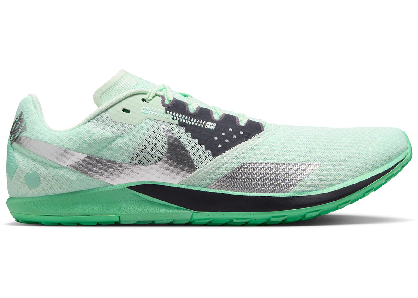 Nike Zoom Rival Waffle 6 Barely Green Green Glow Mint Foam Metallic Silver - vue 360