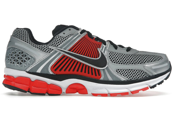 Nike Zoom Vomero 5 Bright Crimson Metallic Silver sneakers - authentic Nike shoes