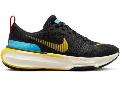 Nike ZoomX Invincible Run 3 Black Baltic Blue Yellow (Women's) - sneakers view 2