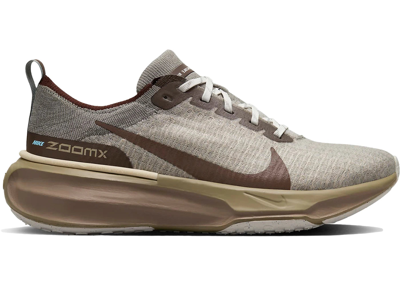 Nike ZoomX Invincible Run 3 Dark Stucco - vue 360