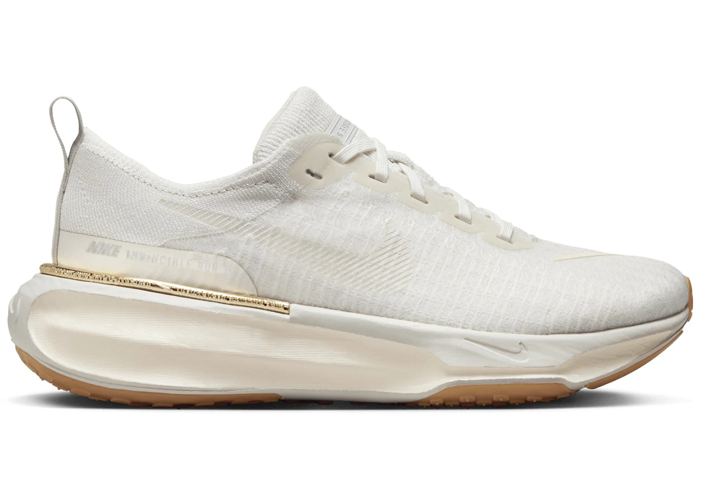 Nike ZoomX Invincible Run 3 Light Bone Pail Ivory (Women's) - vue 360