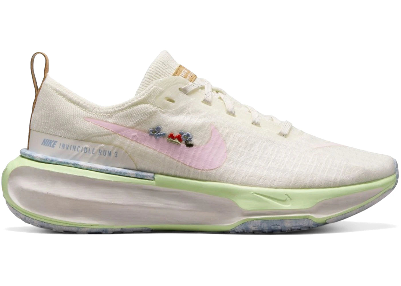 Nike ZoomX Invincible Run 3 Sail Pink Foam Barely Volt (Women's) - vue 360
