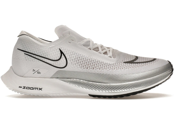 Nike ZoomX Streakfly Premium White Metallic Silver sneakers - authentic Nike shoes