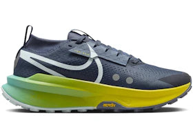 Nike ZoomX Zegama 2 Thunder Blue Diffused Blue Opti Yellow Glacier Blue - vue 360