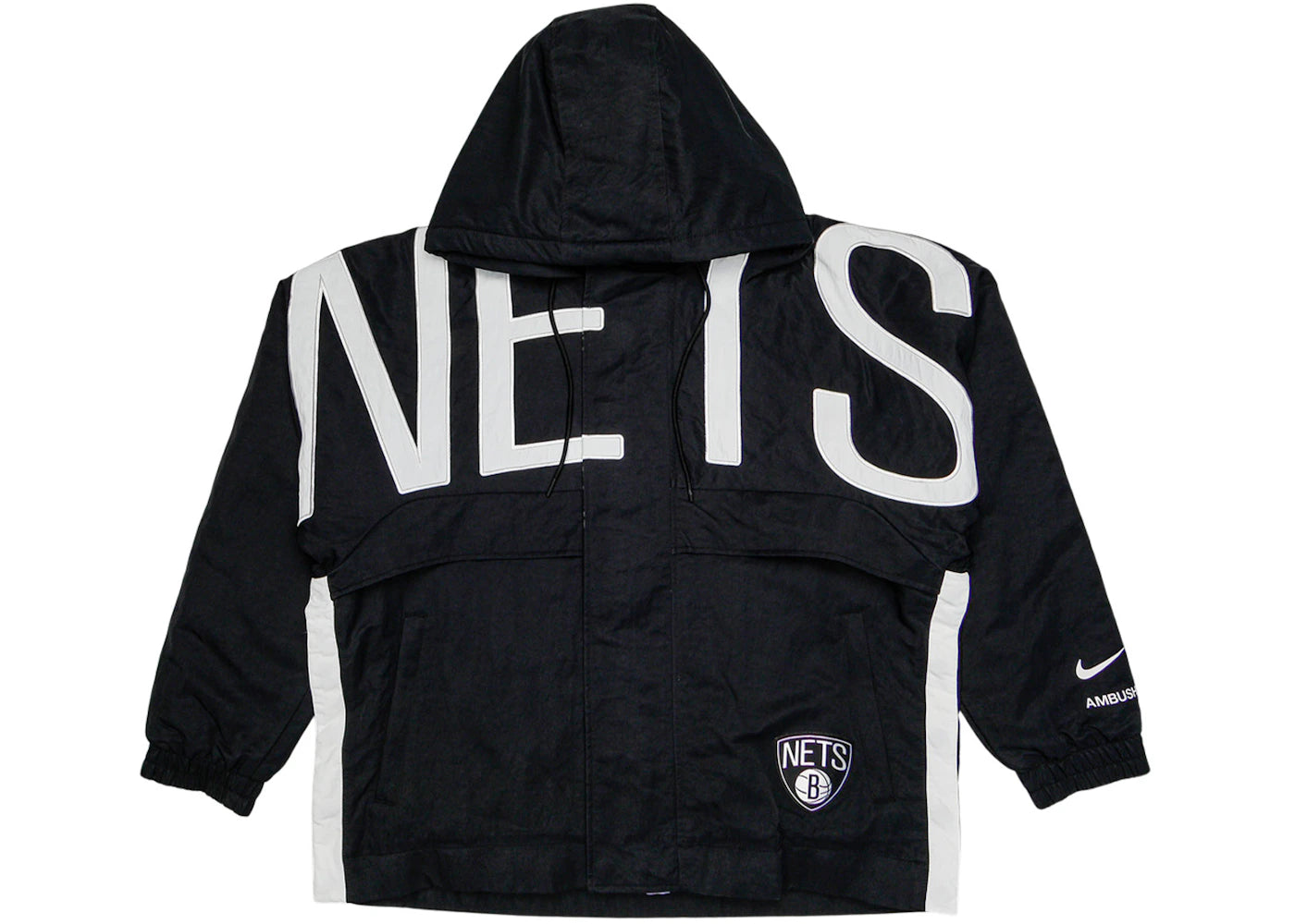 Nike x Ambush NBA Collection Nets Jacket Black/White/Grey - vue secondaire A