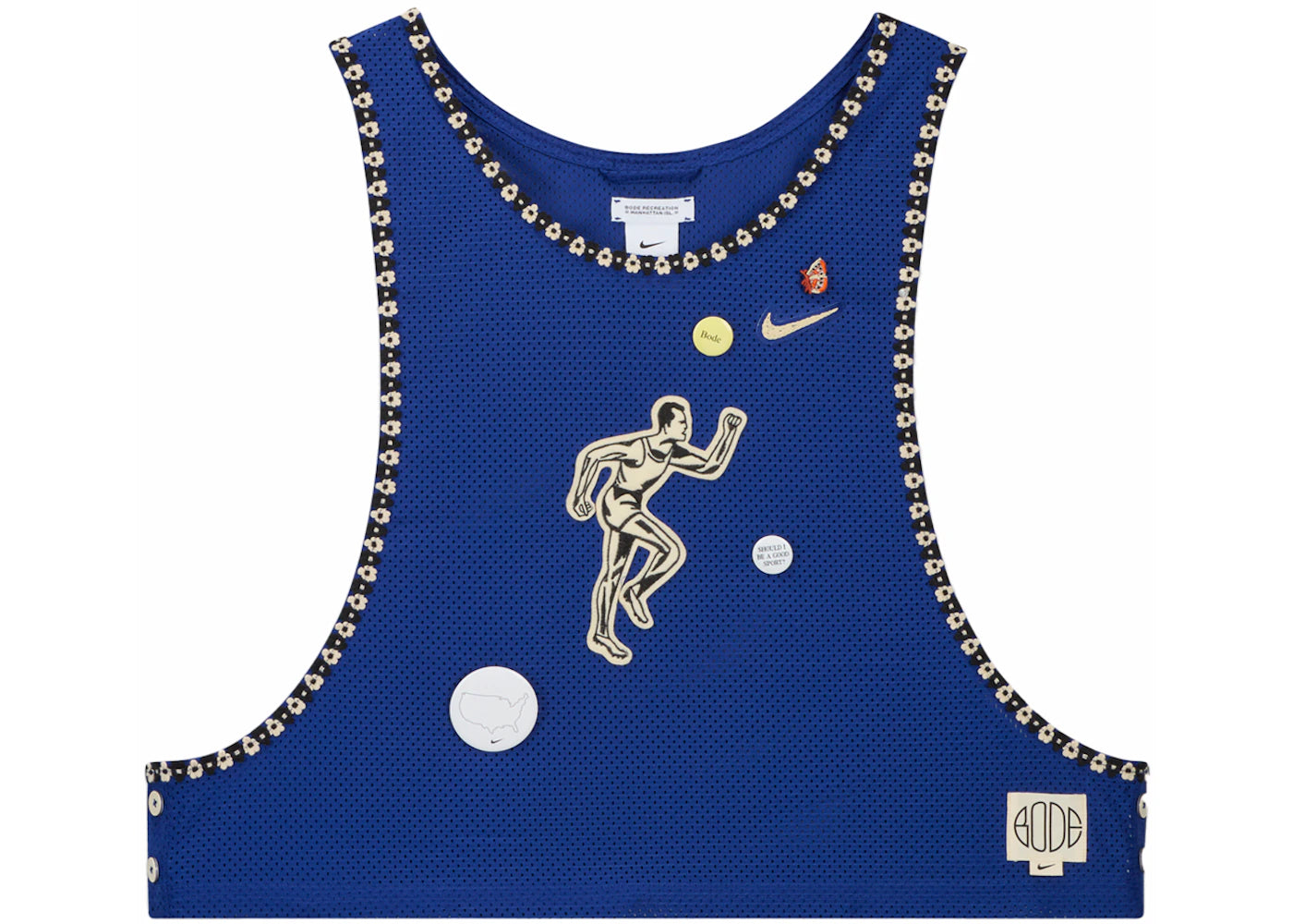 Nike x BODE Scrimmage Pinny Blue - vue secondaire A